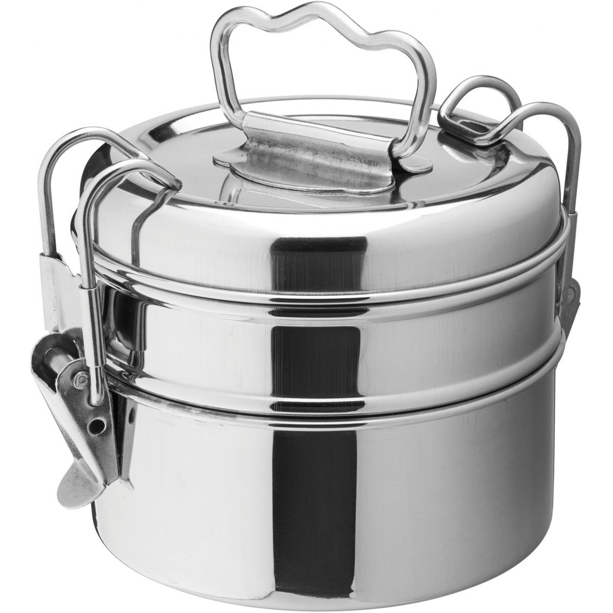 Stainless Steel 2 Tier Tiffin Box 4 25 11cm Noble Express