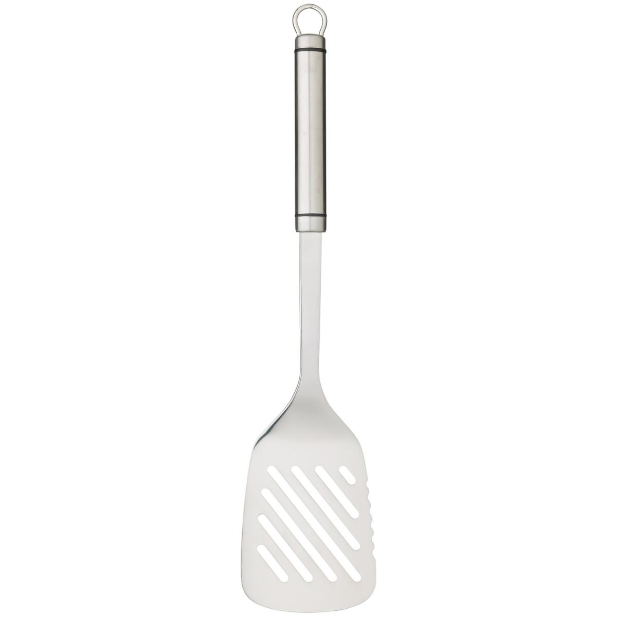 Kitchen Craft Professional Stainless Steel Long Oval Handled Slotted Turner 40691. 