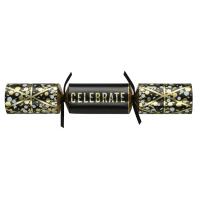 Crackers gold and black celebration mixed pack 30 5cm 12