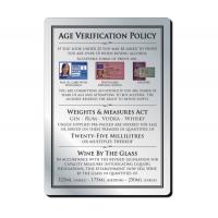 Under 25 age verification policy brushed metal sign