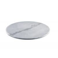 Grey round marble platter 33cm d