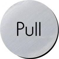 Pull silver metallic door disc 3
