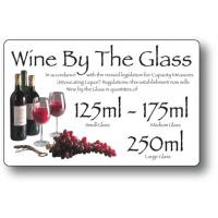 Wine by the glass 125ml 175ml 250ml white 4 3x7