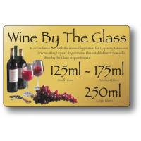 Wine by the glass 125ml 175ml 250ml gold 4 3x7
