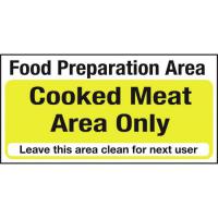 Food preparation cooked meat area only 4x8