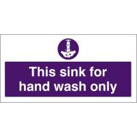 For hand wash only sign 4x8