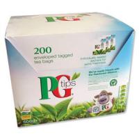 Pg tips envelope tagged tea bags