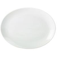 Royal genware porcelain plate oval 21cm 8 25